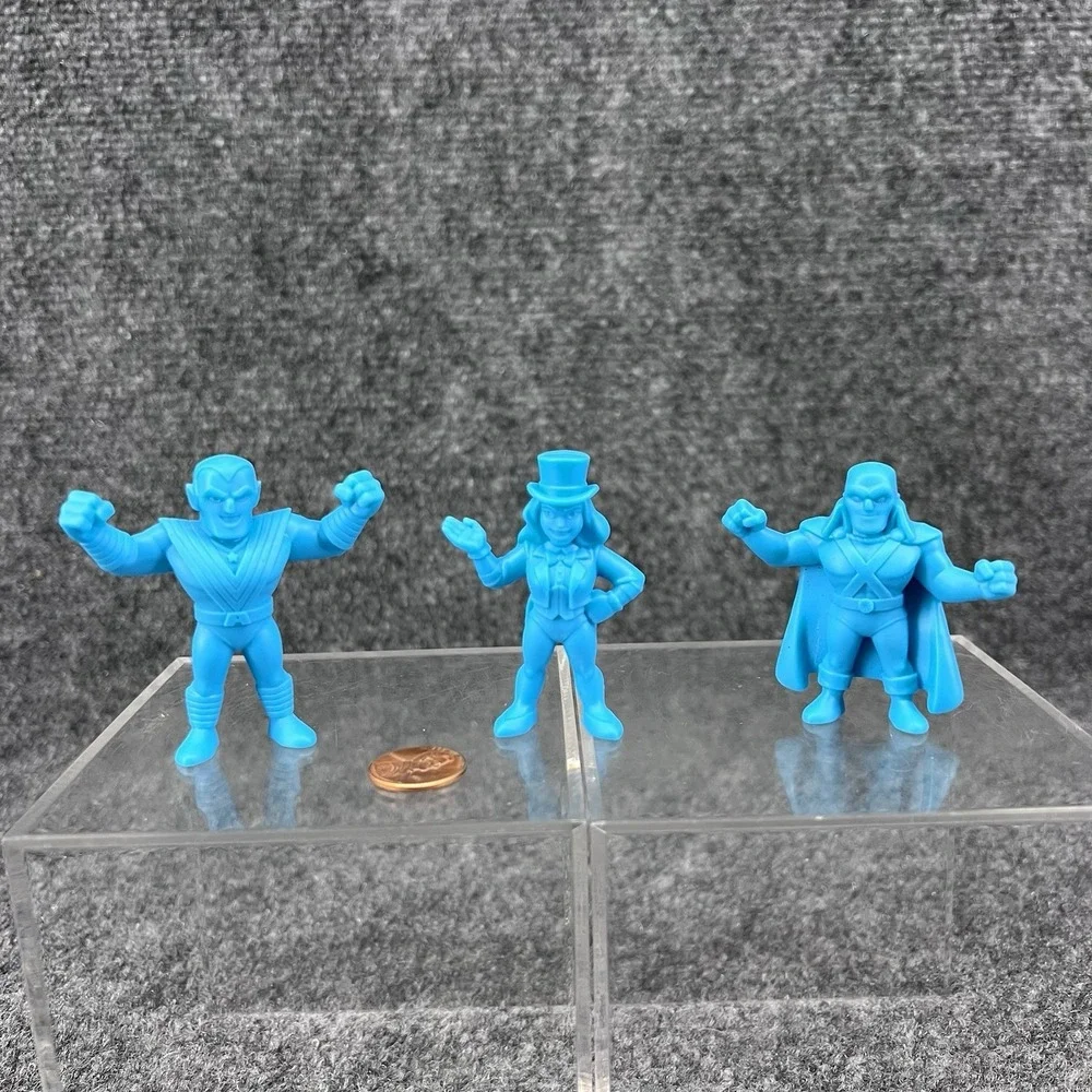 Lot Of 3 Wendy's DC Comics Superheroes Blue Figures 2.5
